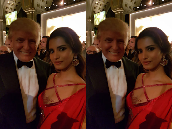 President Trump With Manasvi Mamgai
