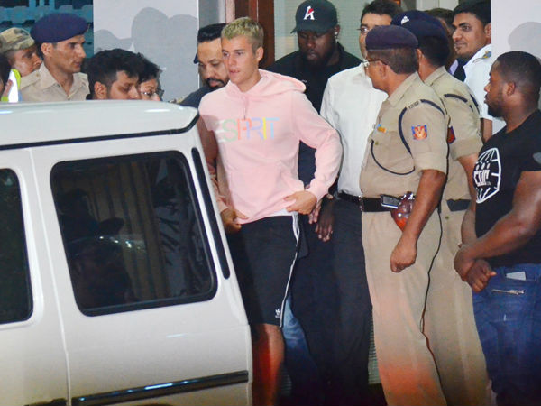 Justin Bieber Arrives In Mumbai