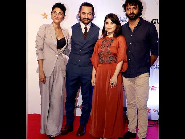 Aamir Khan Kiran Rao Zaira Wasim Secret Superstar Producer Film Festival Aamir Khan Kiran Rao Zaira Wasim Secret Superstar Producer Film Festival