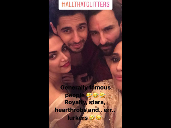 Deepika With Saif Reunite For A Selfie
