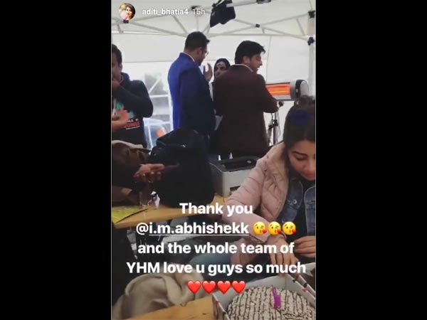 Aditi Celebrates Birthday With YHM Cast