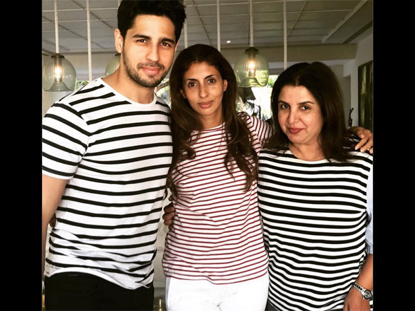 Sidharth With Shweta & Farah