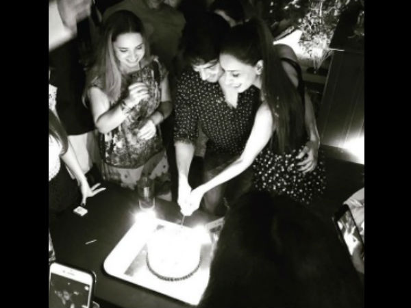 Smriti & Gautam Cutting A Cake