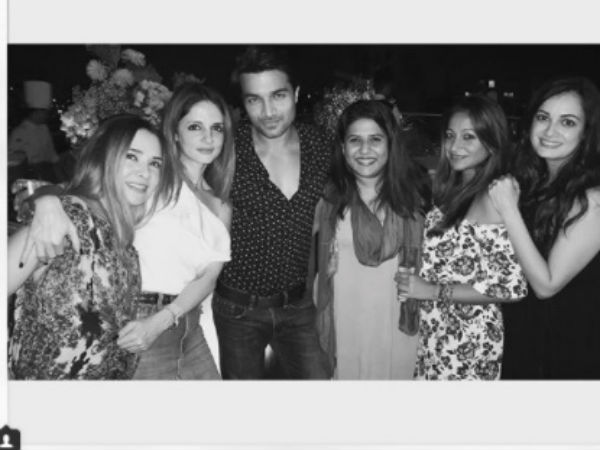Dia Mirza, Sussanne Khan & Gautam