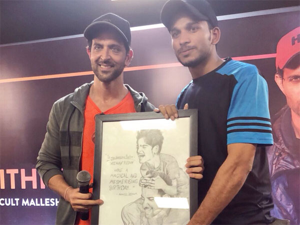 Hrithik Roshan Fan Gifts Sketch Hrehaan Birthday Hrithik Roshan Fan Gifts Sketch Hrehaan Birthday