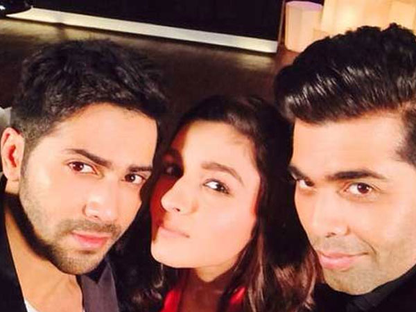 Karan Johar Alia Bhatt Varun Dhawan Karan Johar Alia Bhatt Varun Dhawan