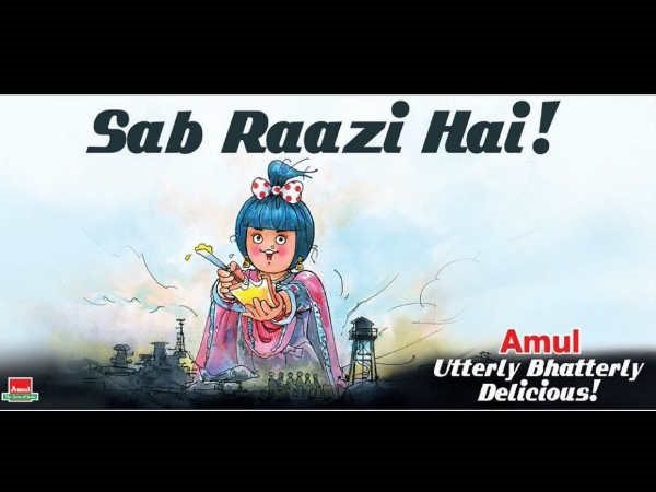 Meanwhile, Amul Plays A Cool Tribute To Raazi