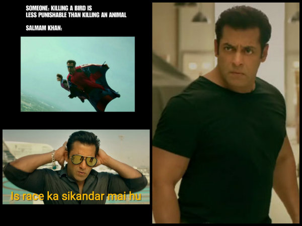 Salman Khan Race 3 Trailer Get Trolled, Memes On Race 3 Trailer, Fans Troll  Salman Khan For Race 3 Trailer - Filmibeat