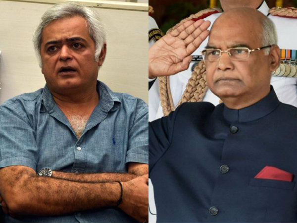 Hansal Mehta Ram Nath Kovind India President Hansal Mehta Ram Nath Kovind India President