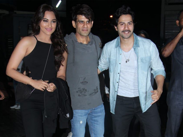 Varun & Sonakshi Attend The Screening