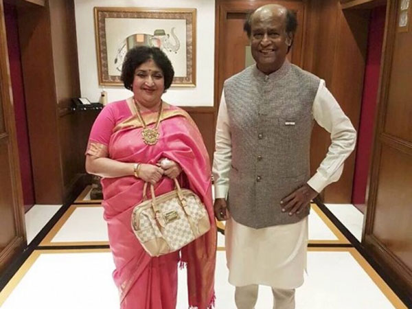 Latha and Rajinikanth Latha and Rajinikanth