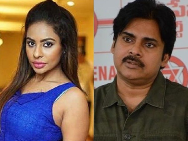 Pawan Kalyan and Sri Reddy Pawan Kalyan and Sri Reddy