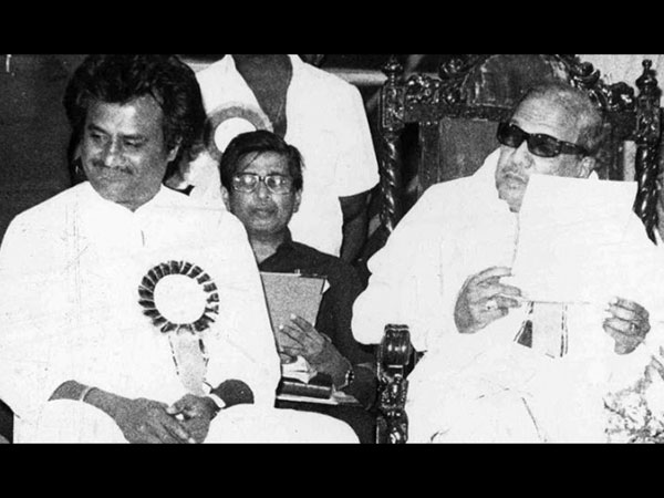 Karunanidhi With Rajinikanth