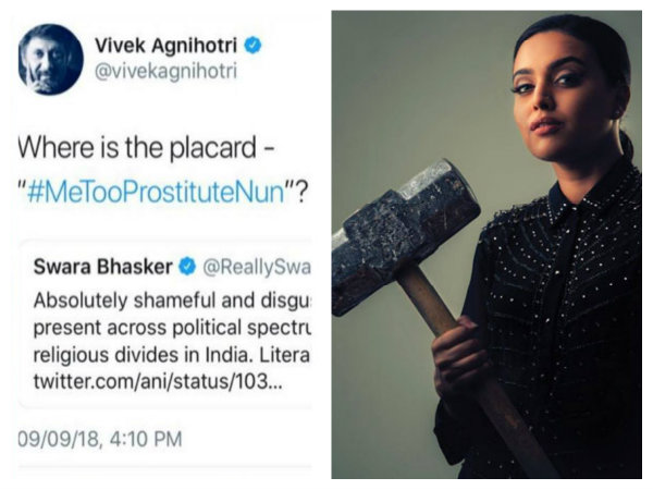 Swara Bhaskar Vivek Agnihotri Swara Bhaskar Vivek Agnihotri
