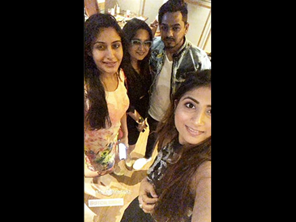Surbhi Snapped With Fans