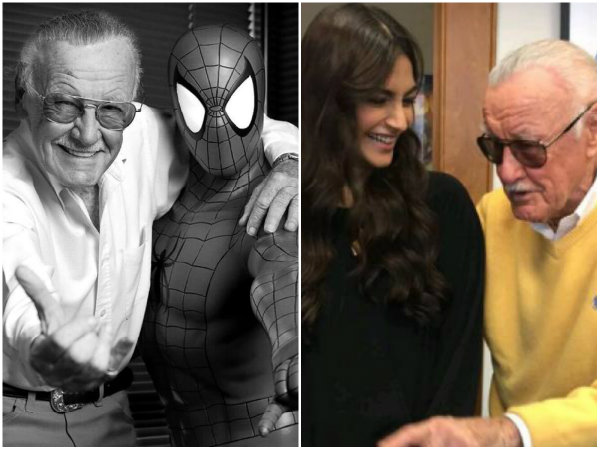 Sonam Kapoor Stan Lee Sonam Kapoor Stan Lee