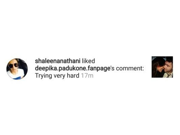 Shaleena Likes A Negative Comment On Priyanka's Pic