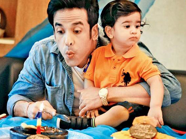 Tusshar Kapoor & His Son Laksshya