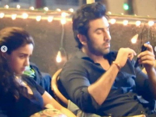 Ranbir Was Caught Busy On Phone