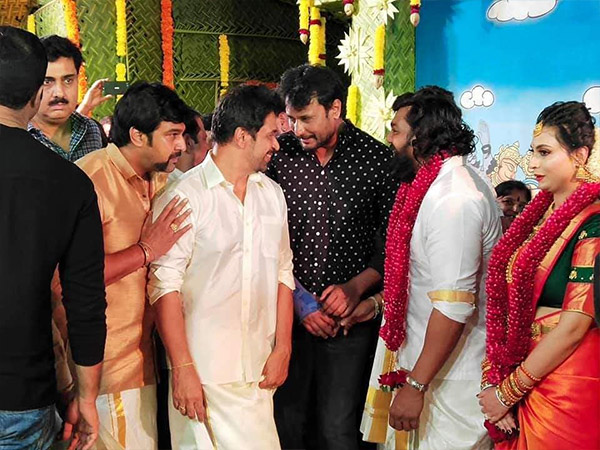 Darshan Attends The Ceremony