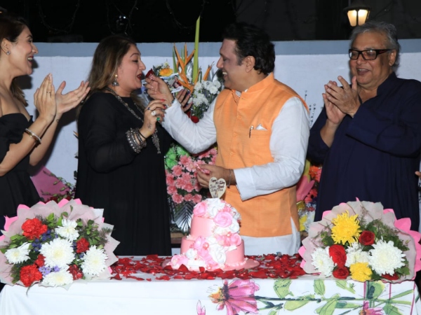 Govinda Feeds Cake To His Wife In A Tender Moment