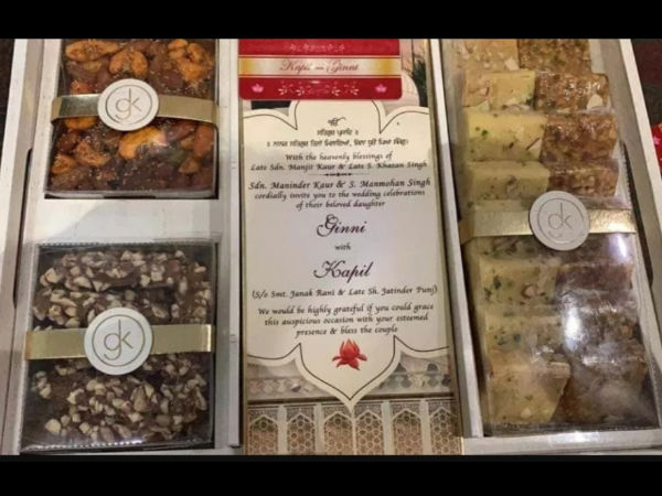 Sweets & Invites Were From Punjab