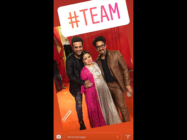 Team Bharti Cheer Kapil-Ginni