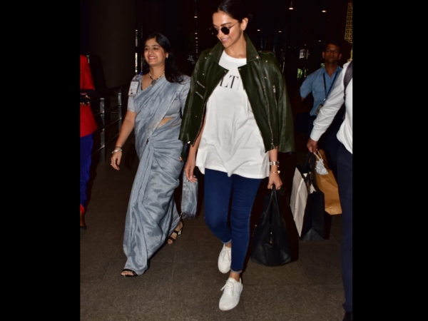 Deepika Returns From Airport
