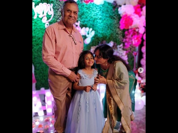 The Birthday Girl With Her Nana & Nani!