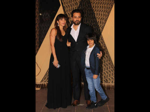 Emraan Hashmi, His Wife Parveen And Son Ayaan Arrive