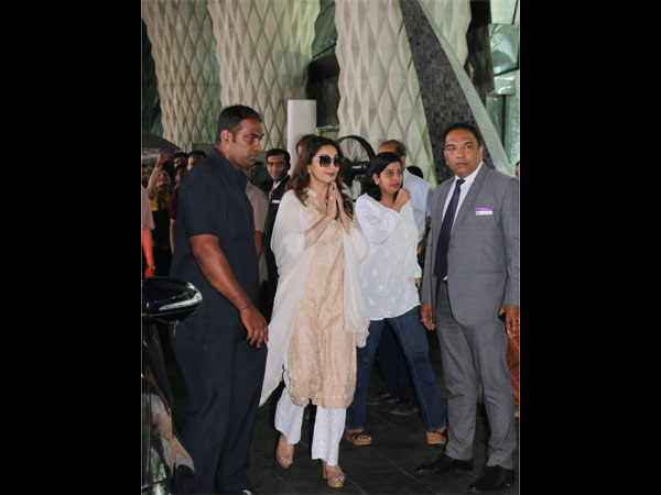 Madhuri Dixit Attended The Prayer Service