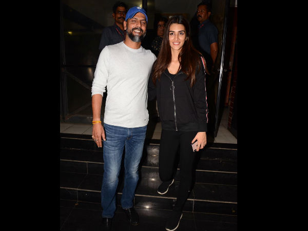 Kriti Visits The Cinemas With Luka Chuppi Director Laxman Utekar