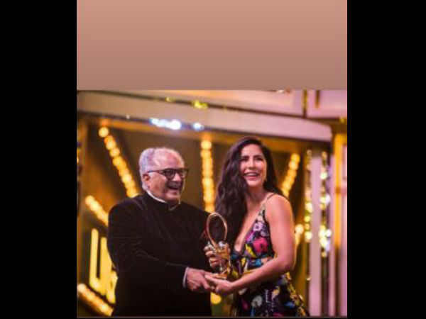 Katrina With Her Award