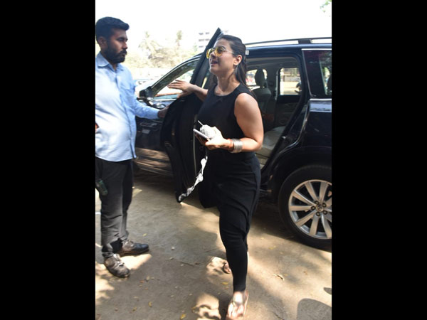 Kajol Sports An All Black Outfit
