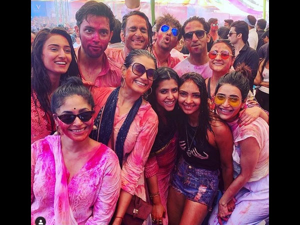 Parth, Erica, Urvashi, Vikas & Others At Ekta’s Holi Party