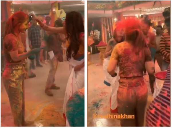Erica & Hina Have Fun Playing Holi