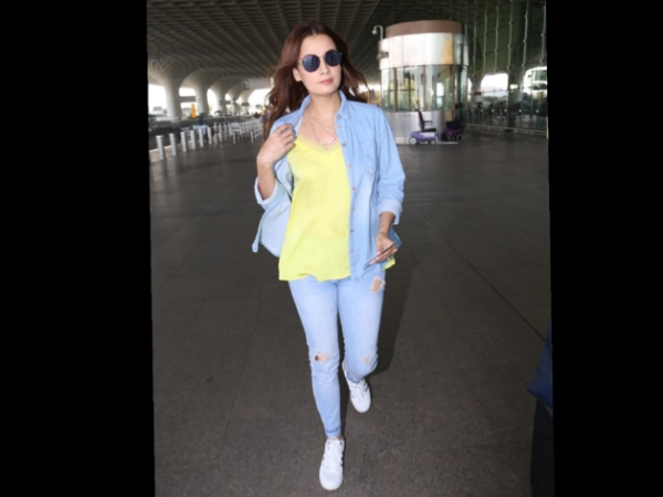 Dia Mirza Looks Casual At The Airport