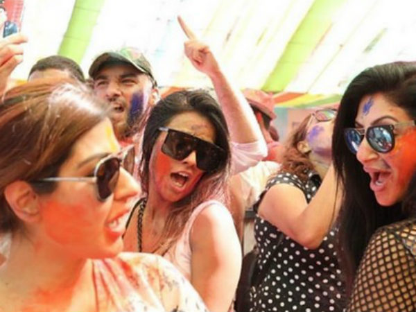 In Pic: Nia & Reyhna At Holi Party
