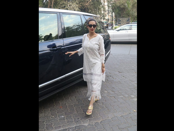 Malaika Dons A Beautiful White Outfit