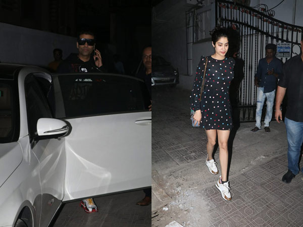 Karan Johar & Janhvi Kapoor Meet At The Dharma Office