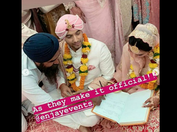 In Pic: Ssharad & Ripci's Making Their Wedding Official