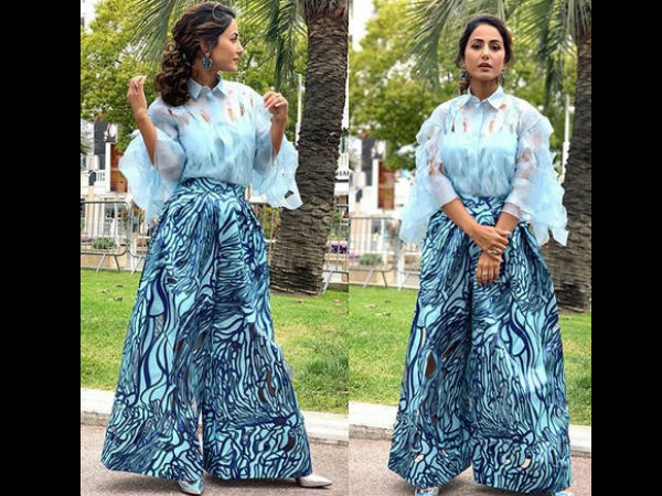 Hina Shines In Sky Blue Dress On Day 4