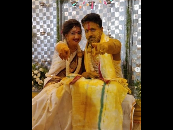 In Pic: Lovey & Koushik’s Haldi Ceremony