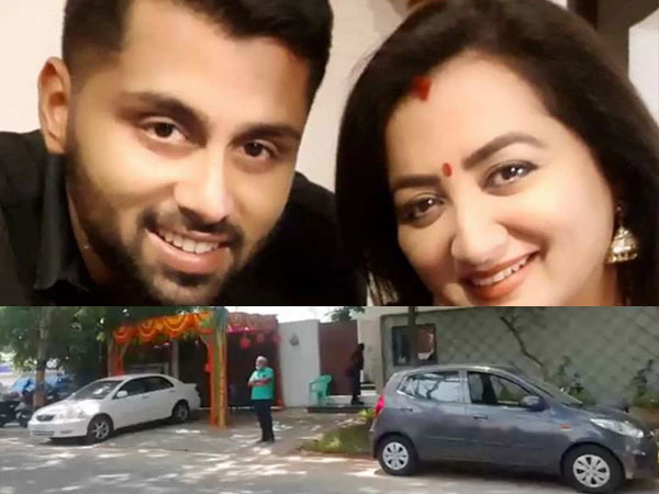 Sumalatha & Abhishek Shift To Their New House Sumalatha & Abhishek Shift To Their New House
