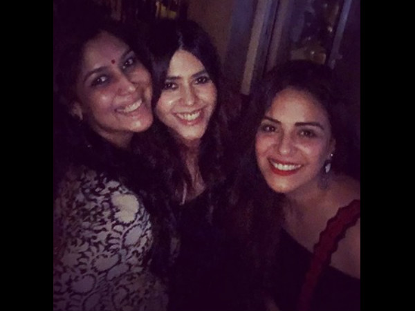 Sakshi & Mona With Ekta