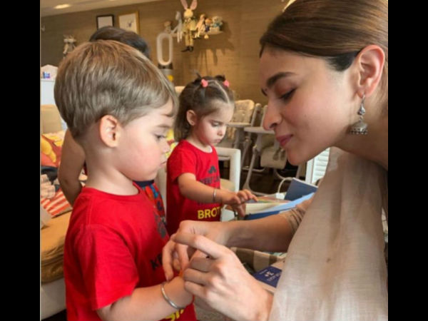 So Cute! Alia Ties Rakhi To KJo's Little Yash