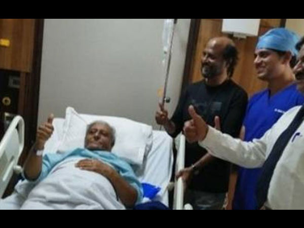 Rajinikanth Visits Ailing Brother In Bengaluru Rajinikanth Visits Ailing Brother In Bengaluru