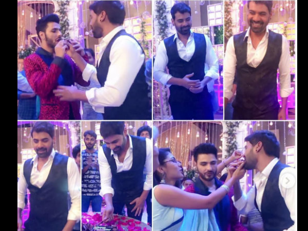 Shabbir Celebrates Birthday With Kumkum Bhagya Team