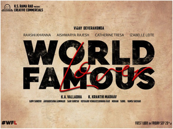 World Famous Lover Is The Title Of Vijay Deverakondas Next! World Famous Lover Is The Title Of Vijay Deverakondas Next!