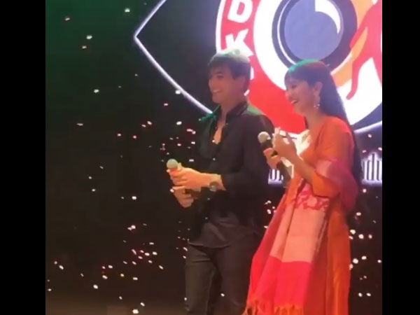 Shivangi & Mohsin On The Stage
